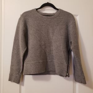 Wilfred Free Small Grey thick sweater with zipper on the side